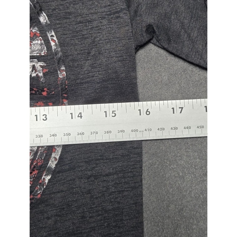 American Fighter Youth Kids Medium T-Shirt Black Dip Dye Puff Print Tee‎ - Picture 6 of 7